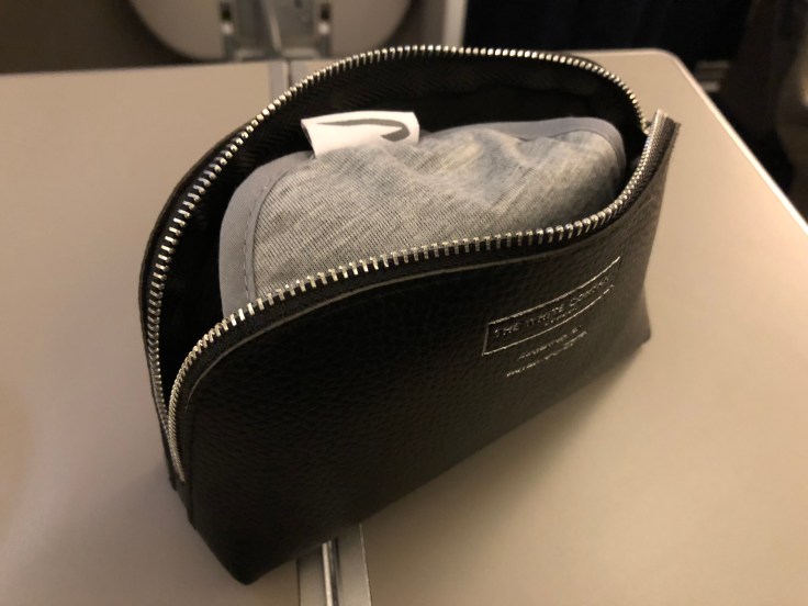 british airways club world soft amentity kit slightly open