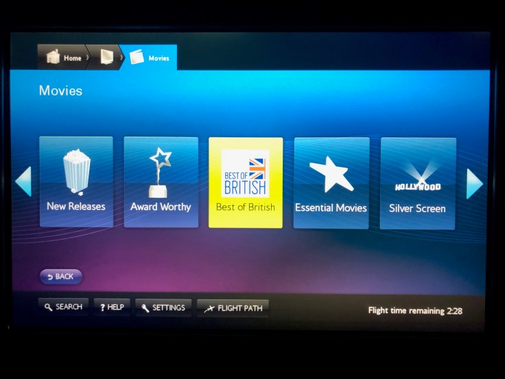 british airways club world soft in flight entertainment best of british