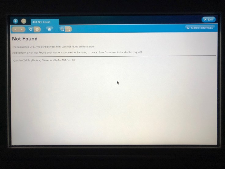 british airways club world soft in flight entertainment service details broken