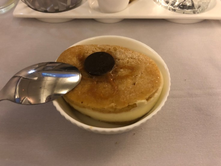 british airways club world soft meal tray 3 dessert