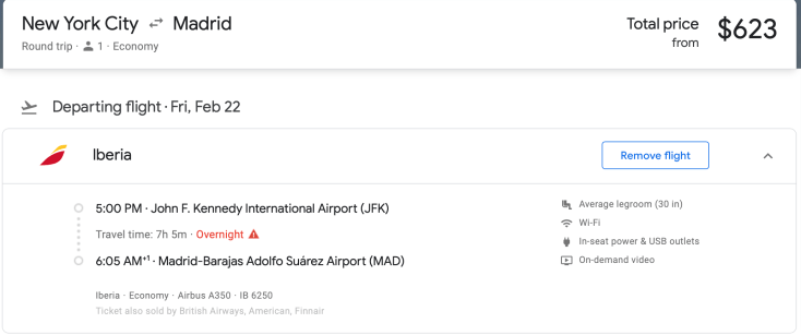 2019 iberia premium economy 00 google flights economy alternative