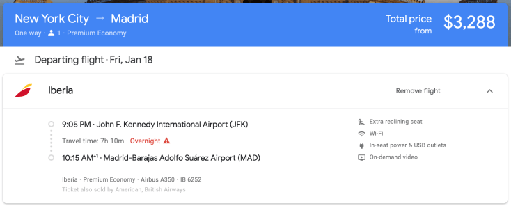 2019 iberia premium economy 00 google flights