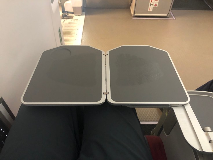 2019 iberia premium economy 03 tray table extended far