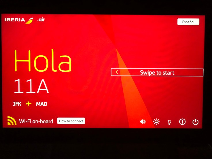 2019 iberia premium economy 04 ife 00 welcome screen