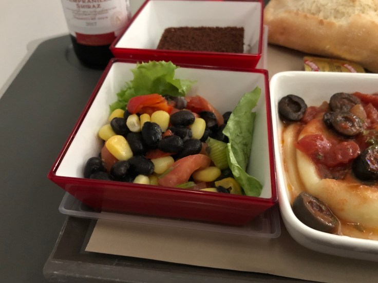 2019 iberia premium economy 06 01 dinner salad