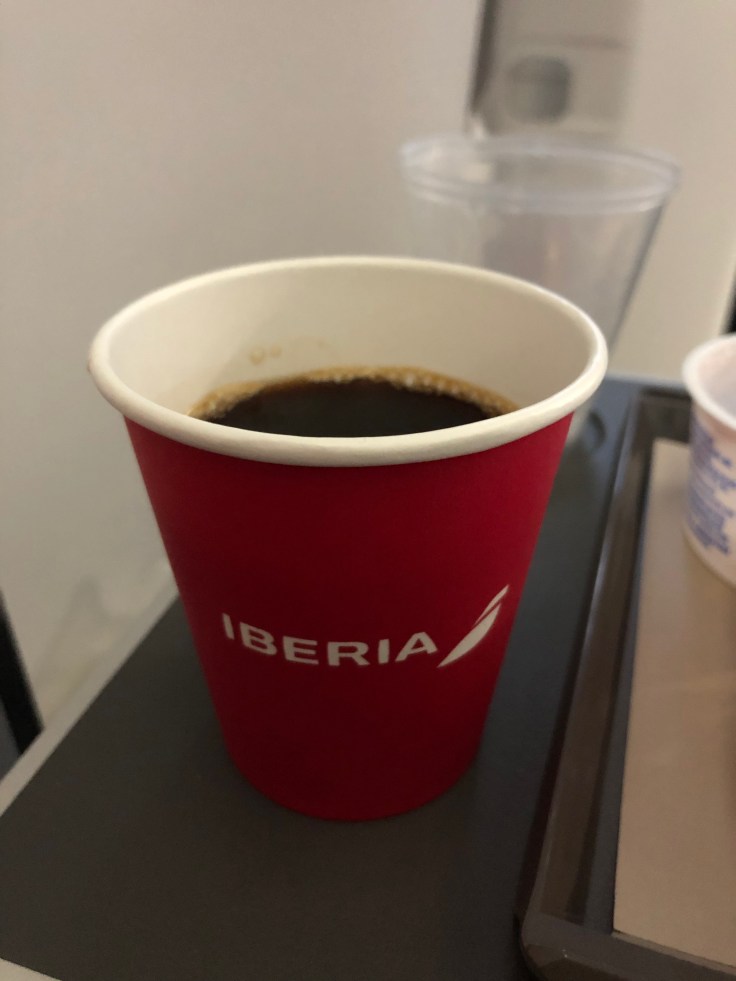 2019 iberia premium economy 06 02 breakfast coffee