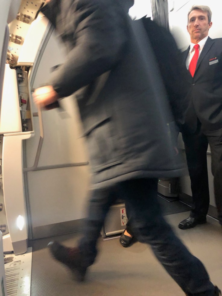 2019 iberia premium economy 09 police exit