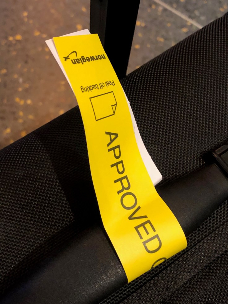 2019 Norwegian Air 01 BOS bag approved