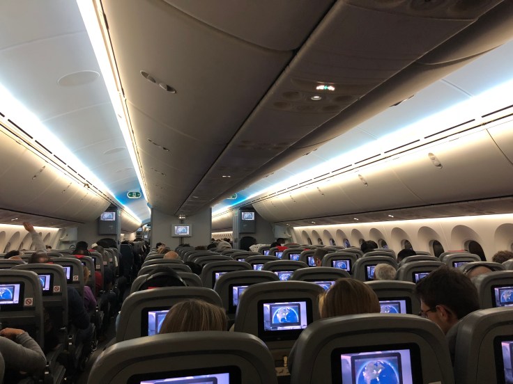 2019 Norwegian Air 02 cabin looking forward