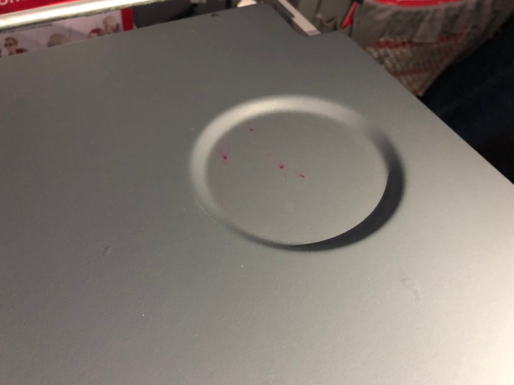 2019 Norwegian Air 03 seat tray table dirty