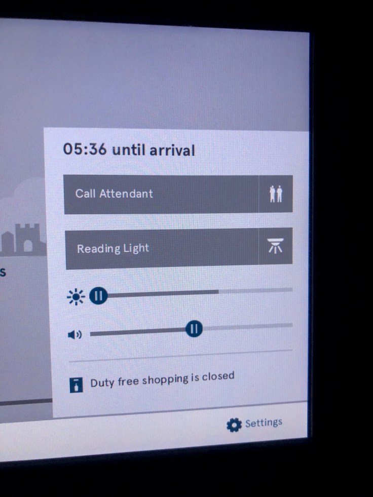 2019 Norwegian Air 04 digital seat controls