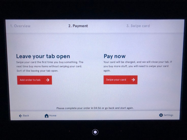 2019 Norwegian Air 06 menu check out tab