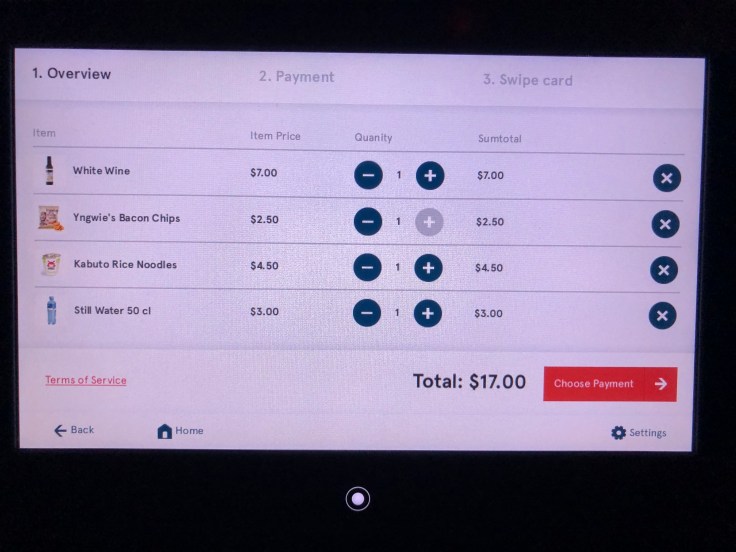 2019 Norwegian Air 06 menu check out