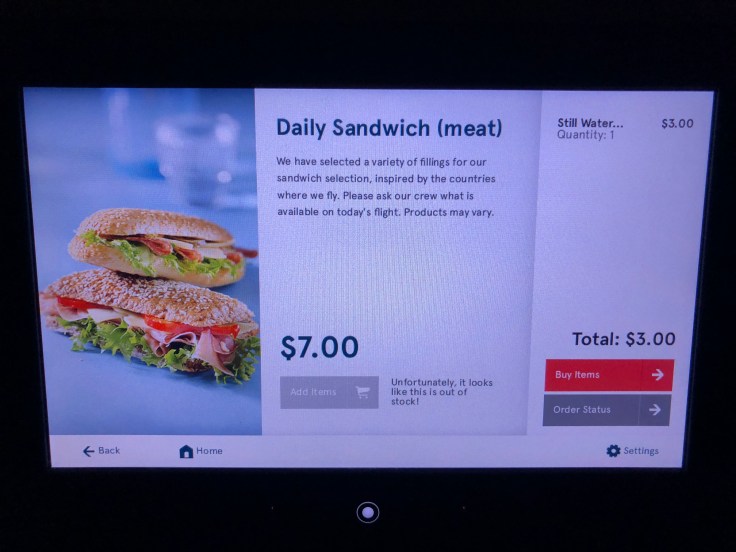 2019 Norwegian Air 06 menu sandwich