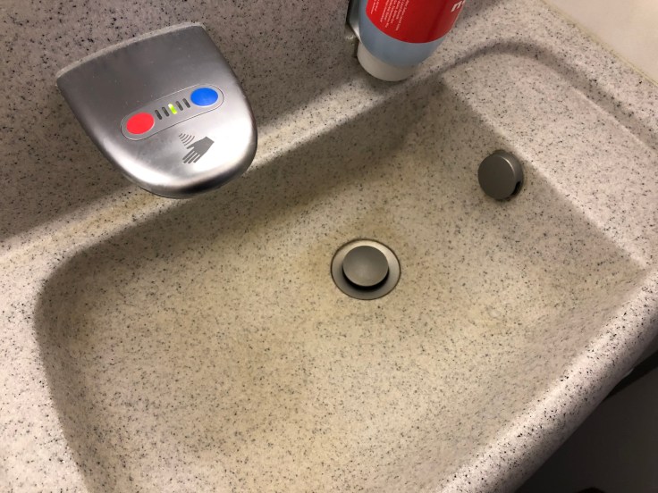 2019 Norwegian Air 07 lavatory sink permagrime