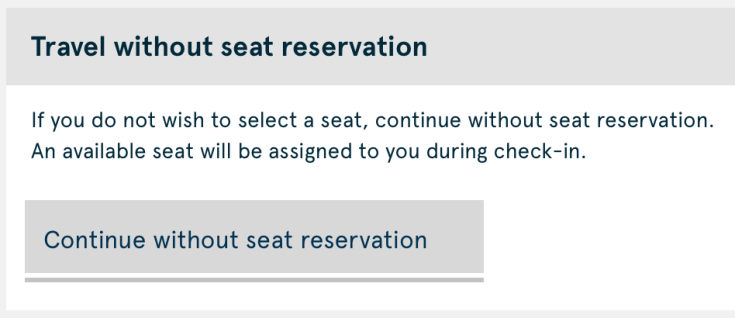 2019 Norwegian Air Booking 07 Seat Selection Alternate