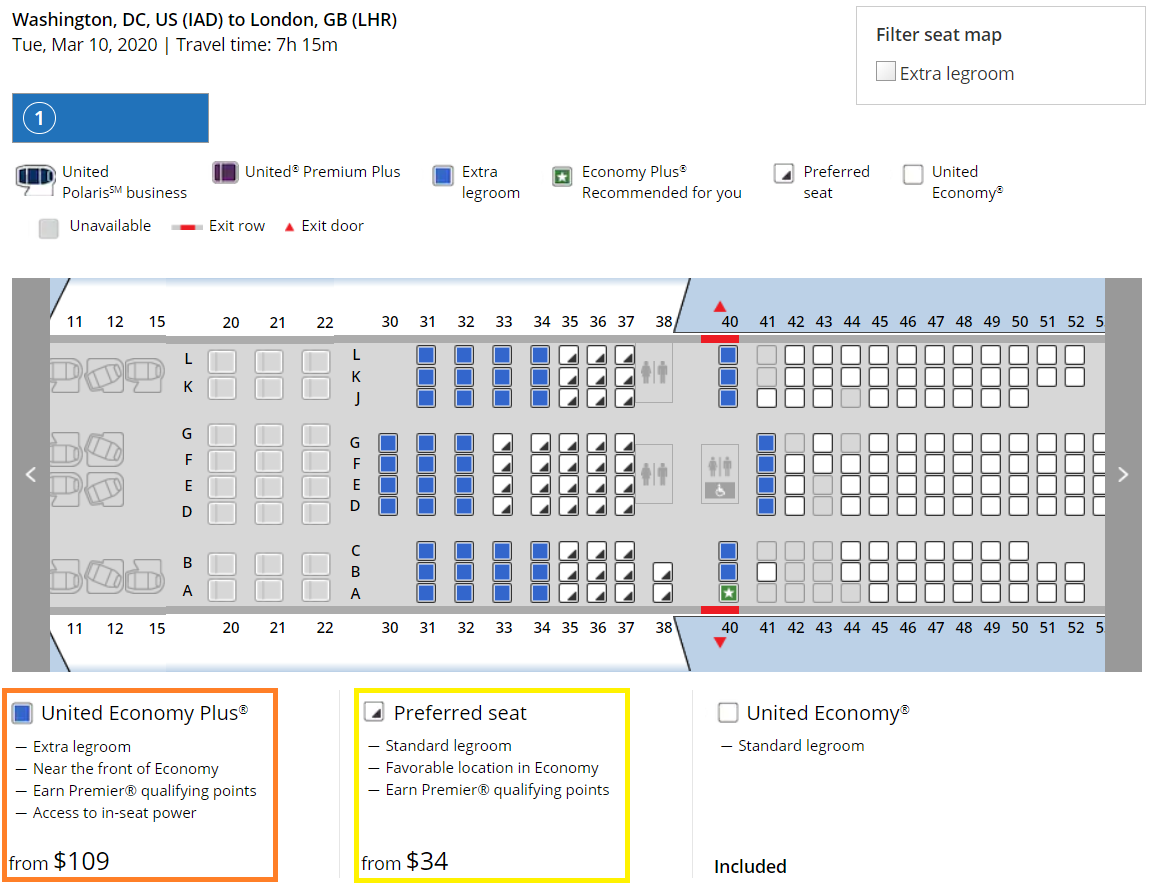 United Economy Plus Selection