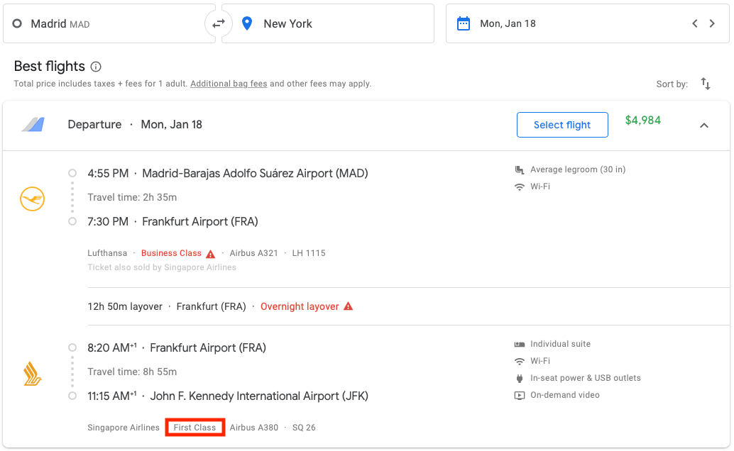 2020 How To Determine Good Value First Class Comparison