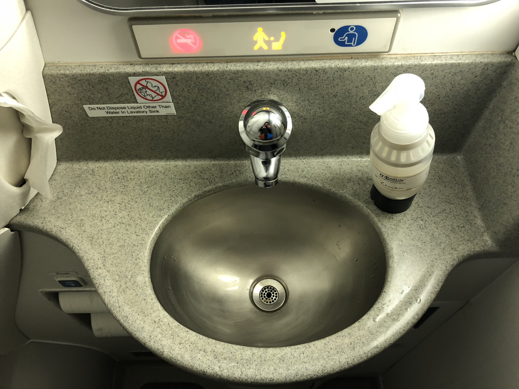 2020 american airlines domestic first hard bathroom sink
