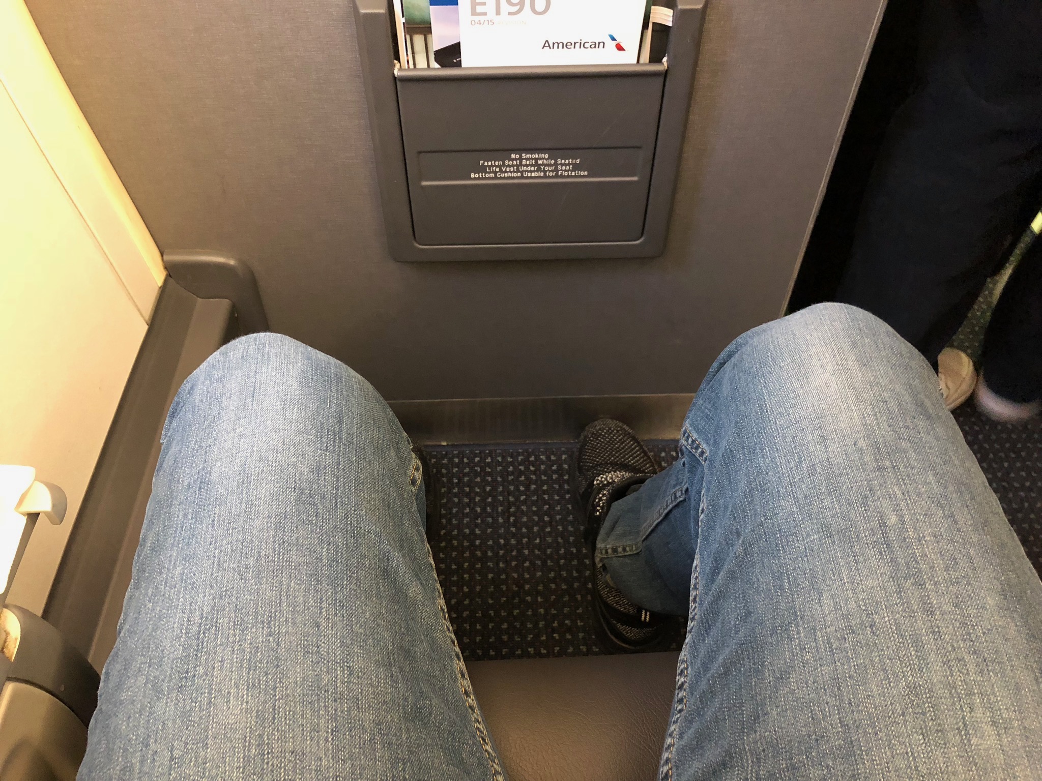 2020 american airlines domestic first hard bulkhead legroom